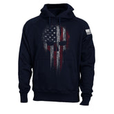 Men's True American Skull Sweatshirt Hoodie